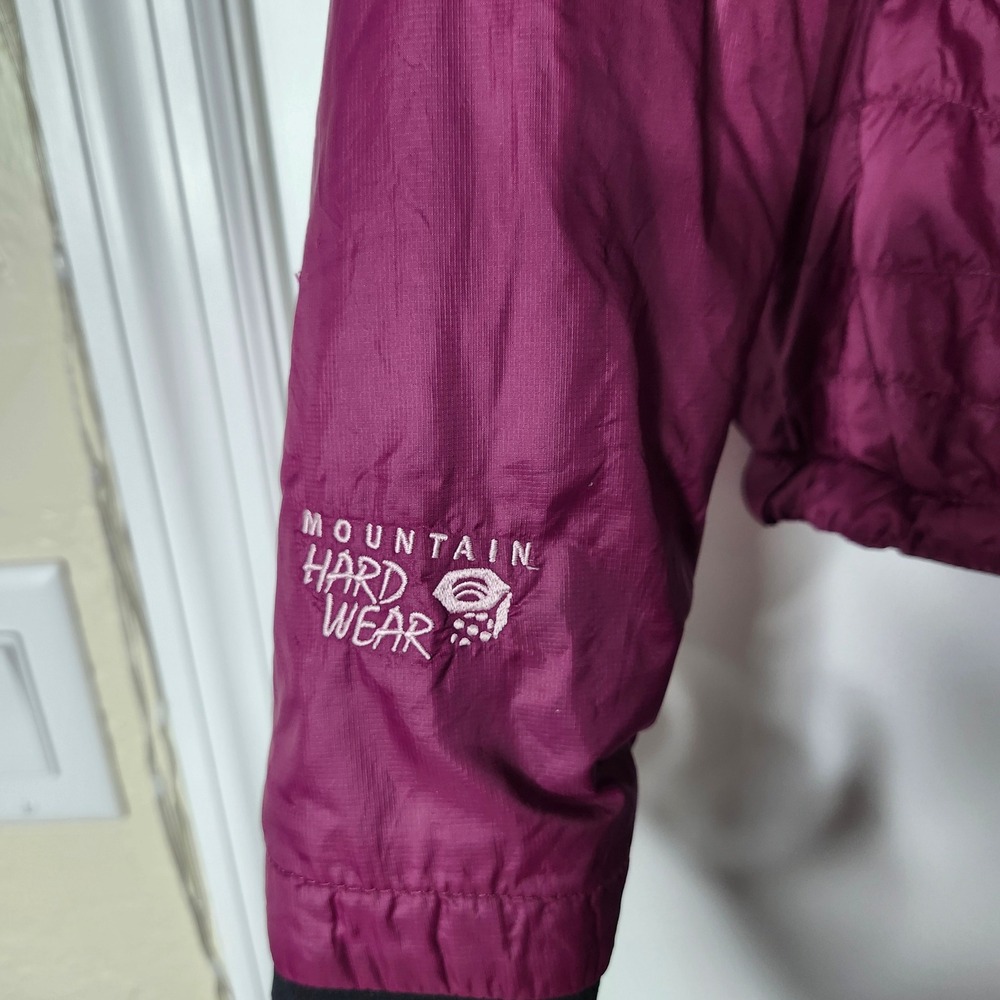 Mountain Hardwear Womens Full Zip Fleece Lined Jacket Berry Purple - Picture 7 of 16